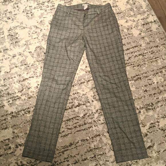 Plaid Skinny Slack Pants - Picture 1 of 5